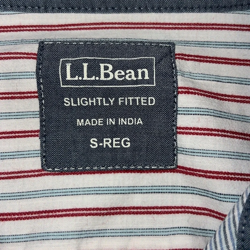 L.L.Bean 100% cotton button down shirt size S - Picture 8 of 11